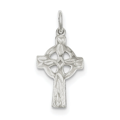 Sterling Silver Celtic Cross Charm QC1900 - shirin-diamonds