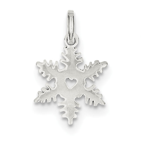 Sterling Silver Snowflake Charm QC198 - shirin-diamonds