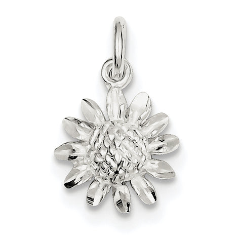 Sterling Silver Floral Charm QC2011 - shirin-diamonds