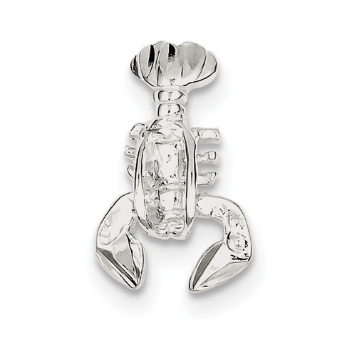 Sterling Silver Lobster Chain Slide Charm QC2065 - shirin-diamonds