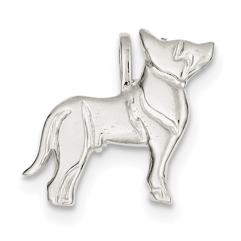 Sterling Silver Dog Charm QC2665 - shirin-diamonds
