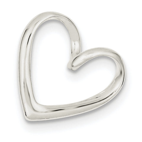 Sterling Silver Heart Slide QC3062 - shirin-diamonds