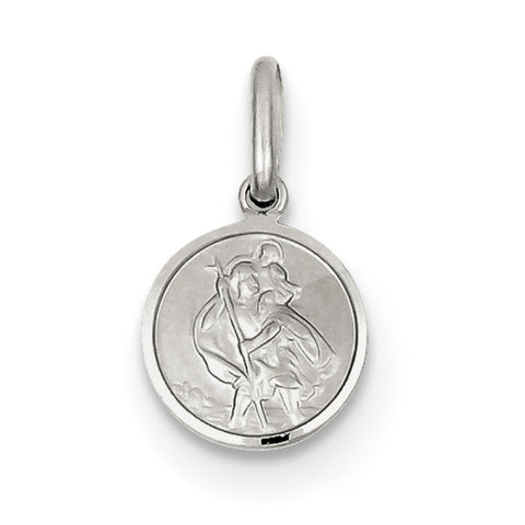 Sterling Silver St. Christopher Medal QC3541 - shirin-diamonds