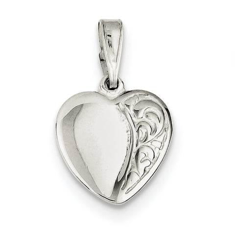 Sterling Silver Heart Pendant QC3736 - shirin-diamonds