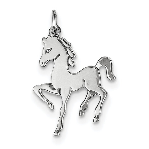 Sterling Silver Horse Disc QC3838 - shirin-diamonds