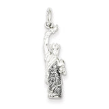 Sterling Silver Enameled Statue of Liberty Charm QC3857 - shirin-diamonds