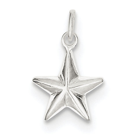 Sterling Silver Star Charm QC3891 - shirin-diamonds