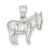 Sterling Silver Donkey Pendant QC4127 - shirin-diamonds