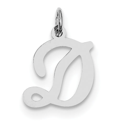 Sterling Silver Stamped Initial D Charm QC4163D - shirin-diamonds