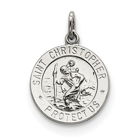 Sterling Silver Saint Christopher Medal QC5611 - shirin-diamonds