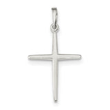 Sterling Silver Polished Cross Pendant QC6668 - shirin-diamonds