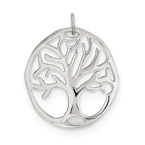 Sterling Silver Tree Of Life Charm QC6701 - shirin-diamonds