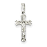 Sterling Silver Polished Crucifix Pendant QC7350 - shirin-diamonds