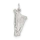 Sterling Silver Harp Charm QC785 - shirin-diamonds