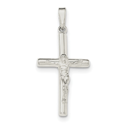 Sterling Silver Polished Hollow Crucifix Cross Pendant QC8279 - shirin-diamonds