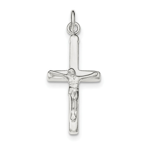 Sterling Silver Polished Crucifix Cross Pendant QC8284 - shirin-diamonds