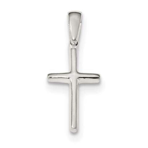 Sterling Silver Polished Cross Pendant QC9058 - shirin-diamonds