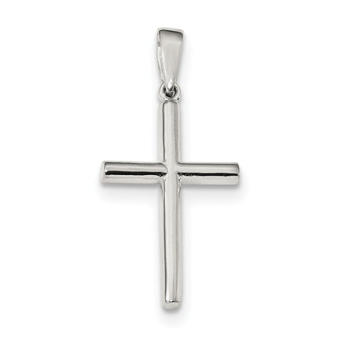 Sterling Silver Polished Cross Pendant QC9063 - shirin-diamonds