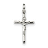 Sterling Silver Polished INRI Crucifix Charm QC9101 - shirin-diamonds