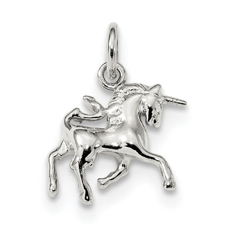 Sterling Silver Unicorn Charm QC920 - shirin-diamonds