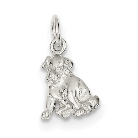 Sterling Silver Dog Charm QC922 - shirin-diamonds