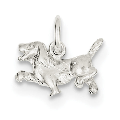 Sterling Silver Dog Charm QC923 - shirin-diamonds