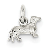 Sterling Silver Dog Charm QC924 - shirin-diamonds