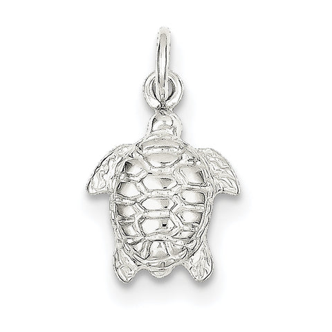 Sterling Silver Turtle Charm QC949 - shirin-diamonds