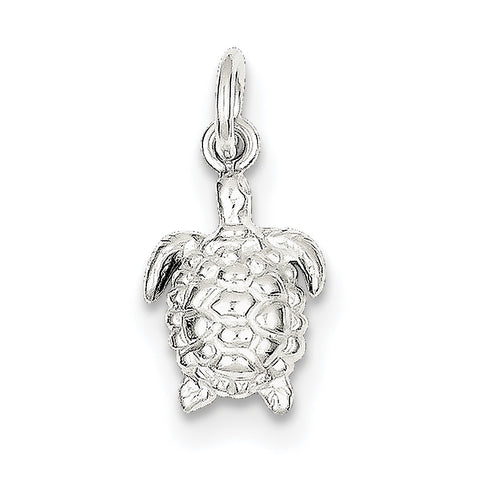 Sterling Silver Turtle Charm QC951 - shirin-diamonds