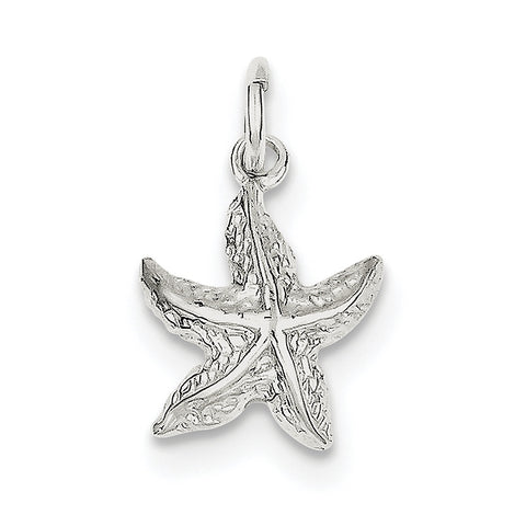 Sterling Silver Starfish Charm QC954 - shirin-diamonds