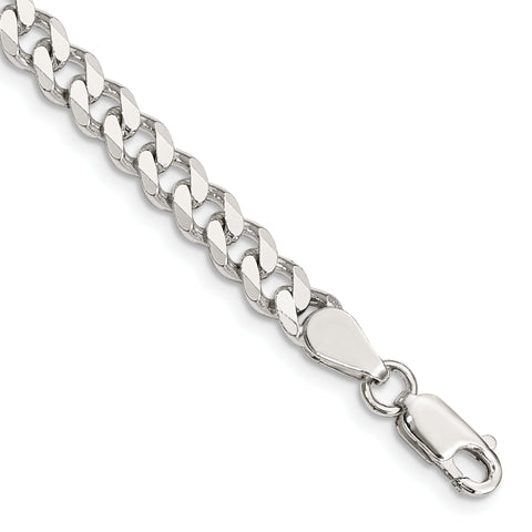 925 Sterling Silver 6mm Curb Chain Bracelet