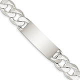 Sterling Silver Curb ID Bracelet QCD150 - shirin-diamonds