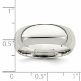 Sterling Silver 7mm Comfort Fit Band QCF070
