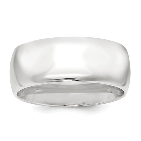 Sterling Silver 9mm Comfort Fit Band QCF090 - shirin-diamonds