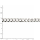 Sterling Silver 4mm PavÇ Curb Chain QCF100 - shirin-diamonds