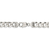 Sterling Silver 4mm PavÇ Curb Chain QCF100 - shirin-diamonds
