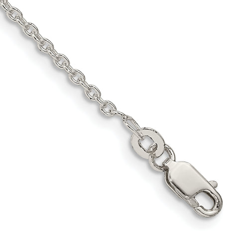 925 Sterling Silver 1.95mm Cable Chain Bracelet