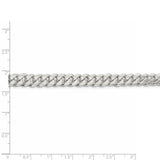 Sterling Silver 6.4mm Polished Domed Curb Chain QDB180 - shirin-diamonds