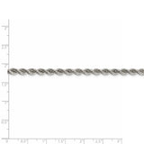 Sterling Silver 2.3mm Solid Rope Chain QDR040 - shirin-diamonds