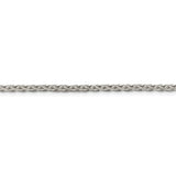 Sterling Silver 1.5mm Diamond-Cut Spiga Chain QDS045 - shirin-diamonds