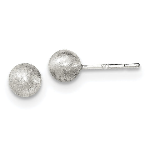 Sterling Silver Polished Laser-cut Post Earrings QE11749 - shirin-diamonds