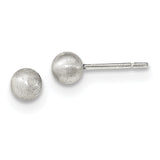 Sterling Silver Polished Laser-cut Post Earrings QE11750 - shirin-diamonds