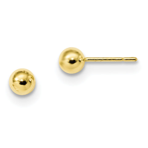 Sterling Silver Gold-Tone Polished Post Earrings QE13331 - shirin-diamonds
