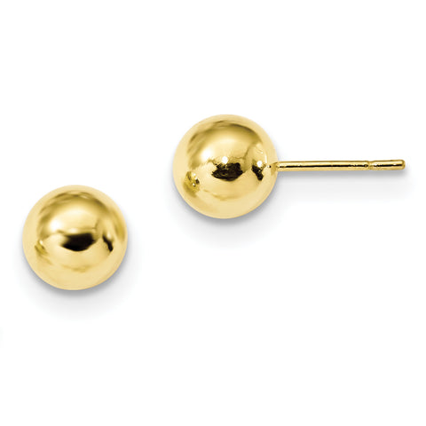 Sterling Silver Gold-Tone Polished Post Earrings QE13334 - shirin-diamonds