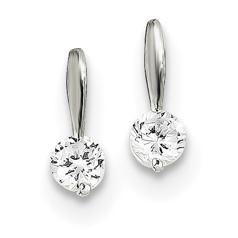 Sterling Silver CZ Earrings QE1683 - shirin-diamonds