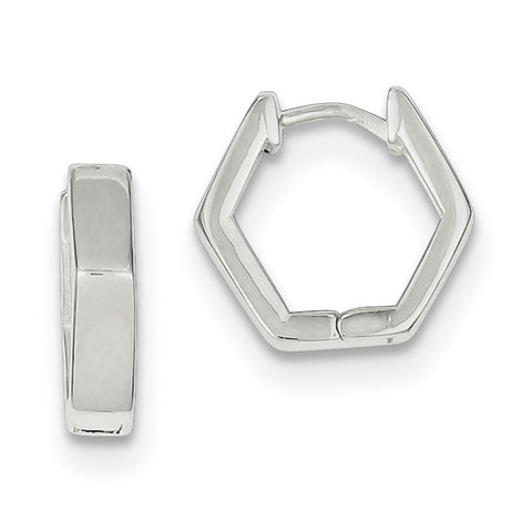 Sterling Silver Huggy-Style Earrings QE3444 - shirin-diamonds