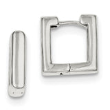 Sterling Silver Square Hoop Earrings QE3446 - shirin-diamonds