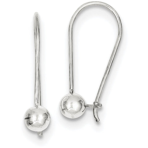 Sterling Silver 5mm Ball Earrings QE3478 - shirin-diamonds