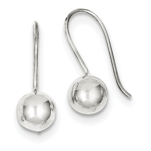 Sterling Silver 8mm Ball Earrings QE3484 - shirin-diamonds