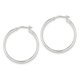 Sterling Silver Hoop Earrings QE3688 - shirin-diamonds